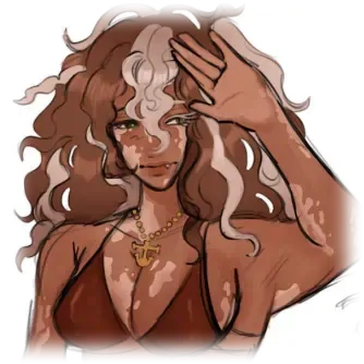 demi bourbon - art by ghostinggrim on instagram.